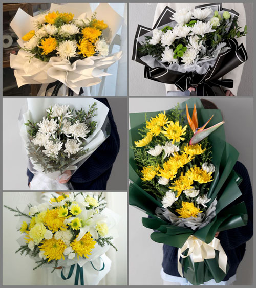 广东揭阳市榕城区仙桥街道录宜村白事花束代送